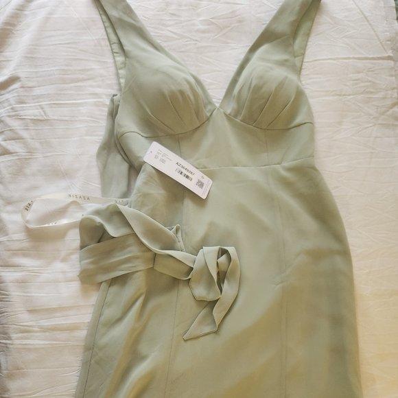 AZAZIE New w/Tag women's dress for Prom amazing Sedge color size- A8 CRISTINA - Picture 8 of 9